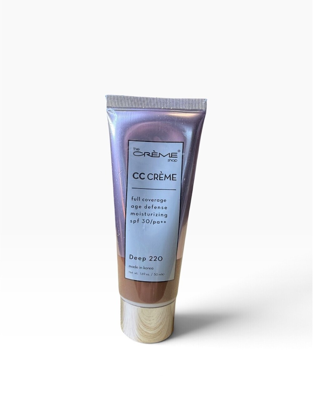 The Crème Shop CC Crème Deep 220 Full Coverage SPF 30 NEW SEALED